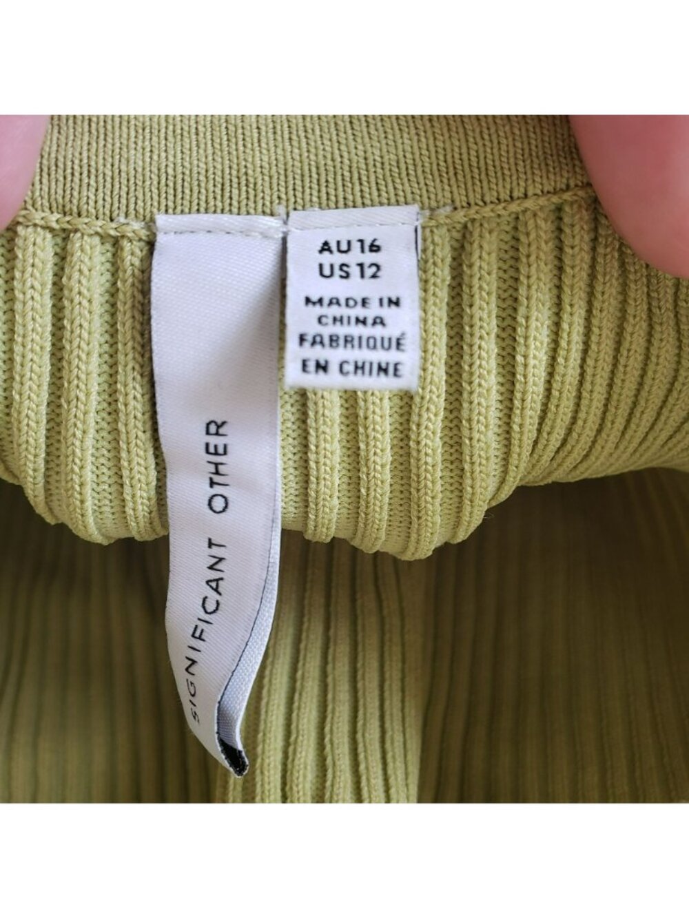 Significant Other Green Knit Midi Side Cut Out Open Back Dress Revolve Summer - Picture 12 of 15